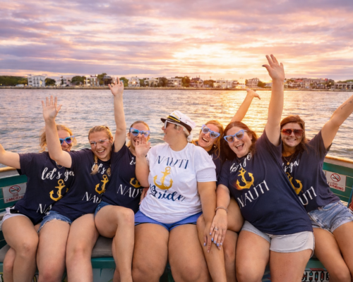 Bachelorette on a boat 